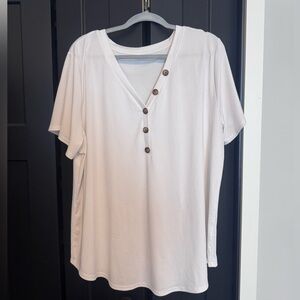 White Button-Down Women's Blouse